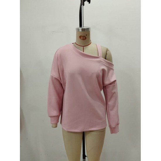 Kadın Uzun Kollu Tek Omuz Askı Detay Salaş Dalgıç Bluz, 30202 Kadın Uzun Kollu Tek Omuz Askı Detay Salaş Dalgıç Bluz, 30202