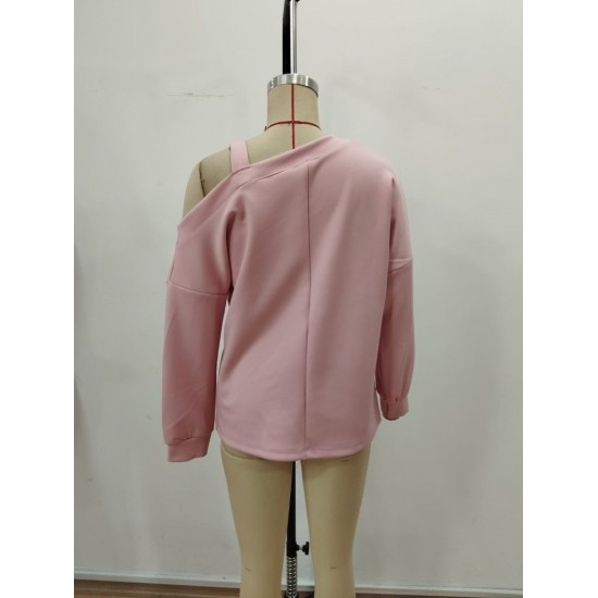 Kadın Uzun Kollu Tek Omuz Askı Detay Salaş Dalgıç Bluz, 30202 Kadın Uzun Kollu Tek Omuz Askı Detay Salaş Dalgıç Bluz, 30202