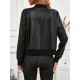 Kadın Uzun Kollu önden Fermuarlı Deri Kısa Ceket, 30218