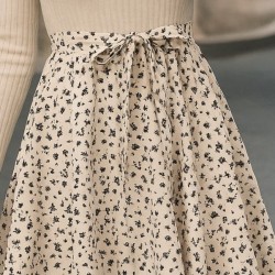 Kadın Uzun Kollu Balıkçı Yaka Belden Bağlamalı üst Kaşkorse Eteği Dalgıç Kısa Elbise , 30232 Kadın Uzun Kollu Balıkçı Yaka Belden Bağlamalı üst Kaşkorse Eteği Dalgıç Kısa Elbise , 30232