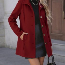 Kadın Uzun Kollu Yakalı önden Düğmeli Astarsız Ithal Kaşe Kaban, 30237 Kadın Uzun Kollu Yakalı önden Düğmeli Astarsız Ithal Kaşe Kaban, 30237