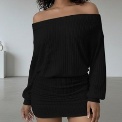 Kadın Uzun Kollu Madonna Yaka Yanlardan Büzgülü şardonlu Kaşkorse Mini Elbise, 30248 Kadın Uzun Kollu Madonna Yaka Yanlardan Büzgülü şardonlu Kaşkorse Mini Elbise, 30248