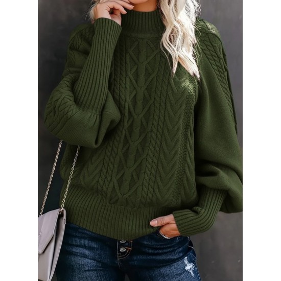 Kadın Uzun Kollu Balıkçı Yaka Triko Kazak , 30263