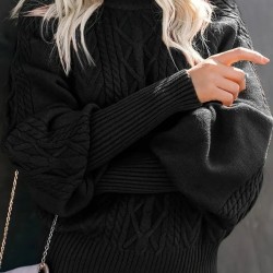 Kadın Uzun Kollu Balıkçı Yaka Triko Kazak , 30262 Kadın Uzun Kollu Balıkçı Yaka Triko Kazak , 30262