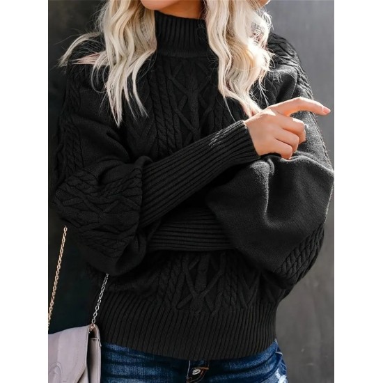 Kadın Uzun Kollu Balıkçı Yaka Triko Kazak , 30262 Kadın Uzun Kollu Balıkçı Yaka Triko Kazak , 30262