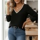 Kadın Uzun Kollu V Yakalı Aerobin Bluz, 30276 Kadın Uzun Kollu V Yakalı Aerobin Bluz, 30276