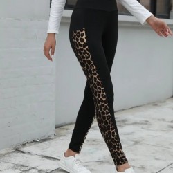 Kadın Yüksek Bel Cep Detaylı Leopar Desenli Dalgıç Tayt , 30288 Kadın Yüksek Bel Cep Detaylı Leopar Desenli Dalgıç Tayt , 30288