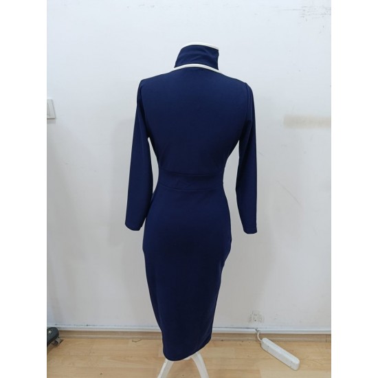 Kadın Uzun Kollu Yakalı Cepli Düğmeli Yırtmaç Detaylı Modal Uzun Elbise , 30355 Kadın Uzun Kollu Yakalı Cepli Düğmeli Yırtmaç Detaylı Modal Uzun Elbise , 30355