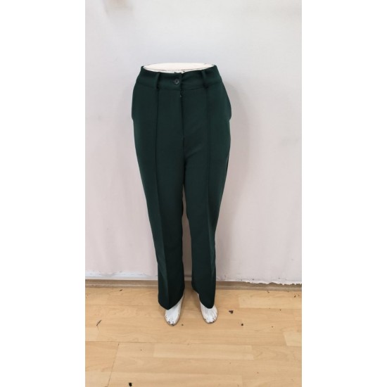 Kadın Yüksek Bel Cepli Ithal Krep Pantolon , 30371 Kadın Yüksek Bel Cepli Ithal Krep Pantolon , 30371