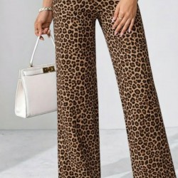 Kadın Yüksek Bel Paçaya Doğru Geniş Dalgıç Pantolon , 30392