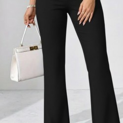 Kadın Yüksek Bel Paçaya Doğru Geniş Dalgıç Pantolon , 30391