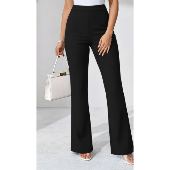 Kadın Yüksek Bel Paçaya Doğru Geniş Dalgıç Pantolon , 30391