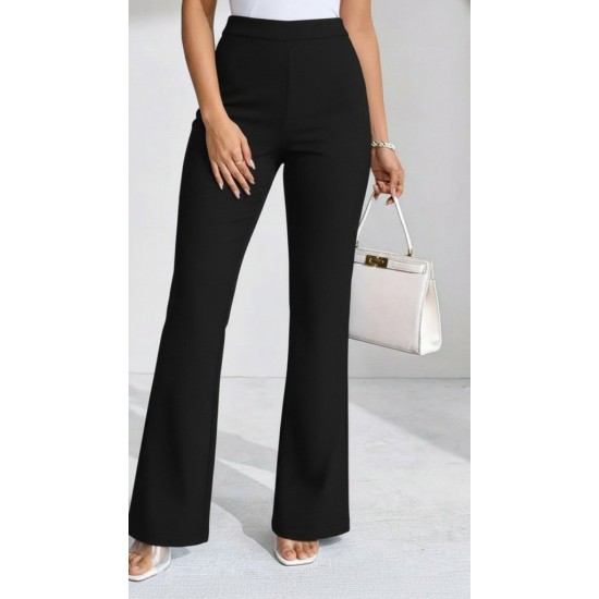 Kadın Yüksek Bel Paçaya Doğru Geniş Dalgıç Pantolon , 30391