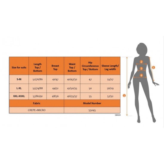 Kadın Uzun Kollu Krep üçlü Takım, 30417