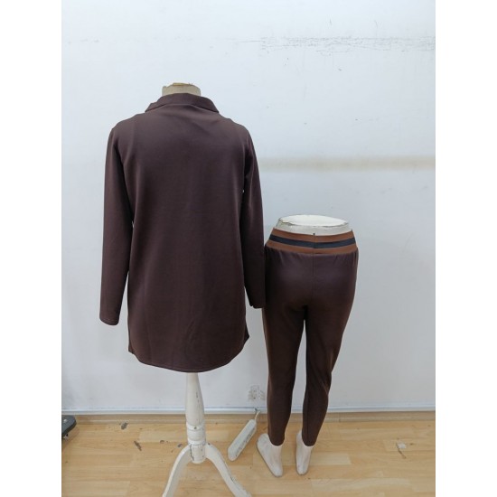 Kadın Uzun Kollu Krep üçlü Takım, 30416