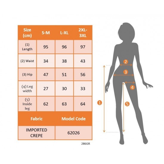 Kadın Yüksek Bel Kemersiz Ithal Krep Pantolon , 30432