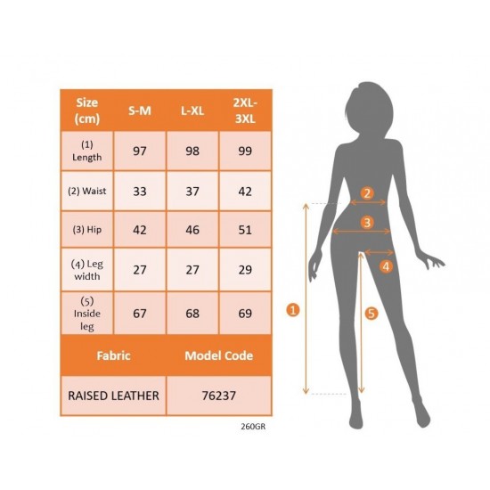 Kadın Yüksek Bel şardonlu Parlak Deri Tayt , 30460