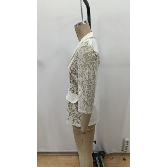 Kadın Uzun Kollu Truvakar Kol önden Düğmeli Cepli Dantelli Atlas Ceket , 29839 Kadın Uzun Kollu Truvakar Kol önden Düğmeli Cepli Dantelli Atlas Ceket , 29839