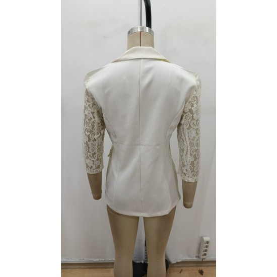 Kadın Uzun Kollu Truvakar Kol önden Düğmeli Cepli Dantelli Atlas Ceket , 29839 Kadın Uzun Kollu Truvakar Kol önden Düğmeli Cepli Dantelli Atlas Ceket , 29839