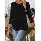 Kadın Uzun Kollu Bisiklet Yaka Truvakar Kollu Viskon Bluz , 30467