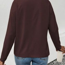 Kadın Uzun Kollu V Yakalı Leopar Detaylı Viskon Iki Iplik Bluz, 30519 Kadın Uzun Kollu V Yakalı Leopar Detaylı Viskon Iki Iplik Bluz, 30519