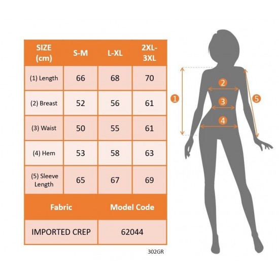 Kadın Uzun Kollu V Hakim Yakalı Desenli Ithal Krep Bluz, 30528