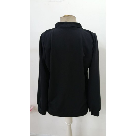 Kadın Uzun Kollu önden Düğmeli Hakim Yaka Ithal Krep Bluz, 30555 Kadın Uzun Kollu önden Düğmeli Hakim Yaka Ithal Krep Bluz, 30555