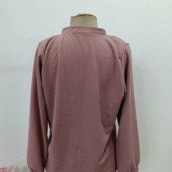 Kadın Uzun Kollu önden Düğmeli Hakim Yaka Ithal Krep Bluz, 30554 Kadın Uzun Kollu önden Düğmeli Hakim Yaka Ithal Krep Bluz, 30554