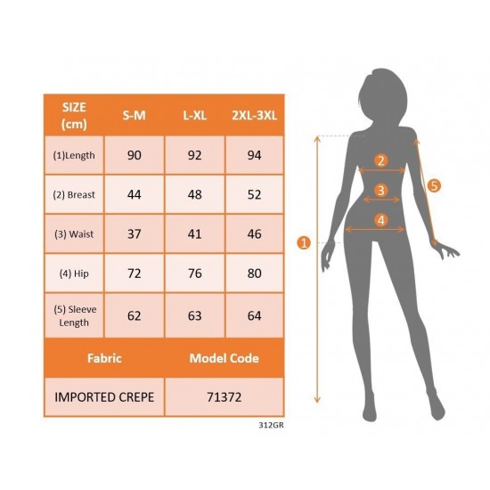 Kadın Uzun Kollu Yuvarlak Damla Detaylı Kolları Tül Detaylı Kısa Ithal Krep Elbise , 30559
