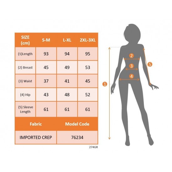 Kadın Uzun Kollu Kruvaze Yakalı Mini Ithal Krep Elbise , 30568