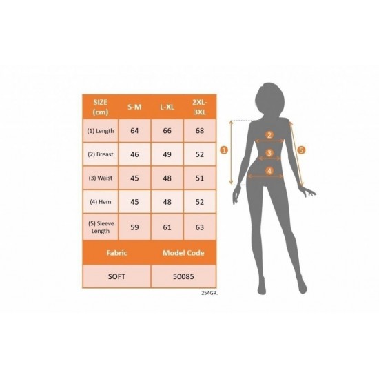 Kadın Uzun Kollu Kruvaze Yaka Kol Ve Etek Ucu Manşet Detay Yumoş Bluz, 30589