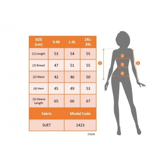 Kadın Uzun Kollu önden Fermuarlı Balon Kol Süet Ceket, 30588