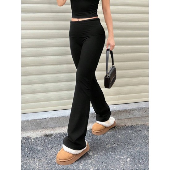 Kadın Geniş Korsaj Bel Detaylı Paçaya Doğru Geniş Yüksek Bel Dalgıç Pantolon , 30603 Kadın Geniş Korsaj Bel Detaylı Paçaya Doğru Geniş Yüksek Bel Dalgıç Pantolon , 30603