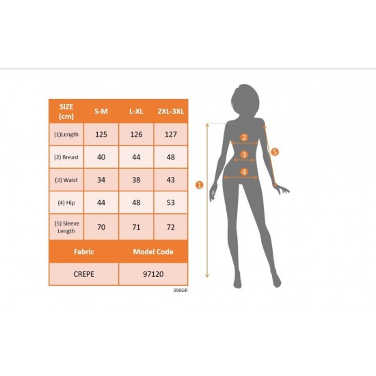 Kadın Uzun Kollu Geometrik Yakalı Yandan Yırtmaçlı Uzun Janjan Krep Elbise , 30632