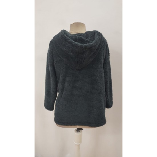 Kadın Uzun Kollu Kapşonlu önden Fermuarlı Cepli Welsoft Ceket, 30645 Kadın Uzun Kollu Kapşonlu önden Fermuarlı Cepli Welsoft Ceket, 30645