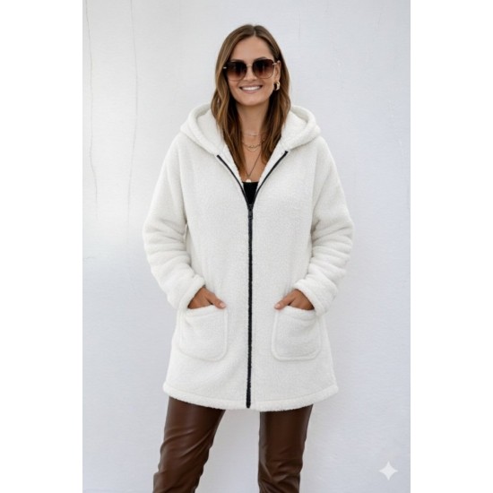 Kadın Uzun Kollu Kapşonlu önden Fermuarlı Cepli Welsoft Ceket, 30644 Kadın Uzun Kollu Kapşonlu önden Fermuarlı Cepli Welsoft Ceket, 30644