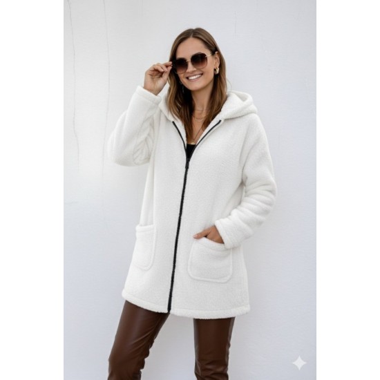 Kadın Uzun Kollu Kapşonlu önden Fermuarlı Cepli Welsoft Ceket, 30644 Kadın Uzun Kollu Kapşonlu önden Fermuarlı Cepli Welsoft Ceket, 30644