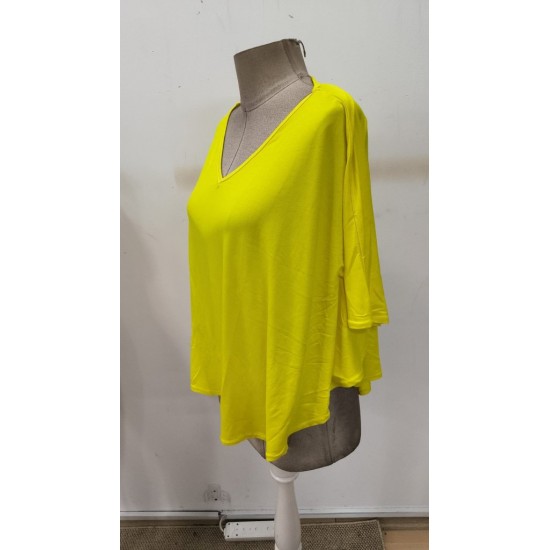 Kadın Kısa Kollu V Yakalı Salaş Viskon Bluz , 30642 Kadın Kısa Kollu V Yakalı Salaş Viskon Bluz , 30642