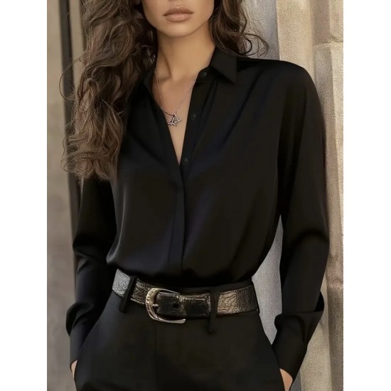 Kadın Uzun Kollu Yakalı Trikoton Gömlek, 30662 Kadın Uzun Kollu Yakalı Trikoton Gömlek, 30662