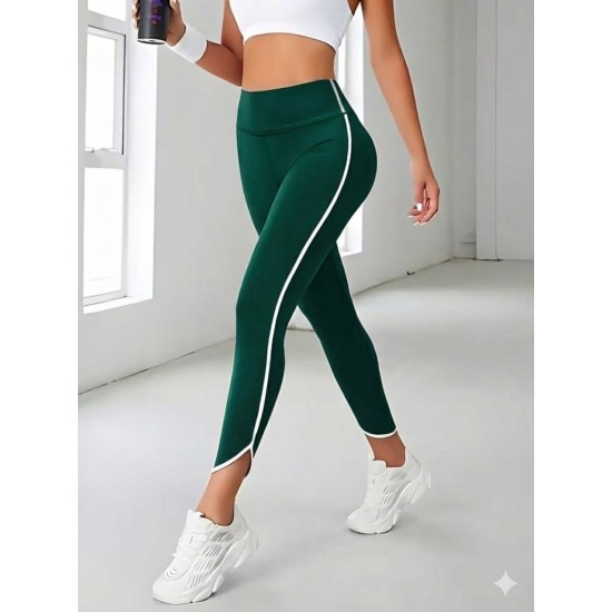 Kadın Yüksek Bel Yan şerit Detaylı Dalgıç Tayt, 30670