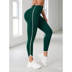 Kadın Yüksek Bel Yan şerit Detaylı Dalgıç Tayt, 30670