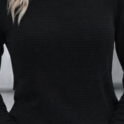 Kadın Uzun Kollu Bisiklet Yaka Triko Kazak , 30696