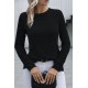 Kadın Uzun Kollu Bisiklet Yaka Triko Kazak , 30696
