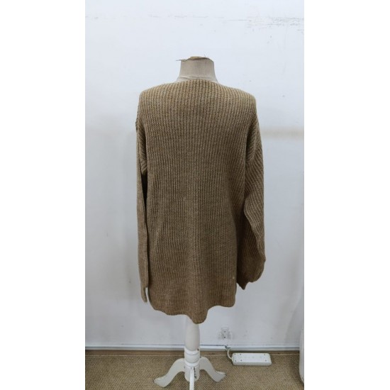 Kadın Uzun Kollu Yuvarlak Yakalı Kısa Triko Elbise , 30694