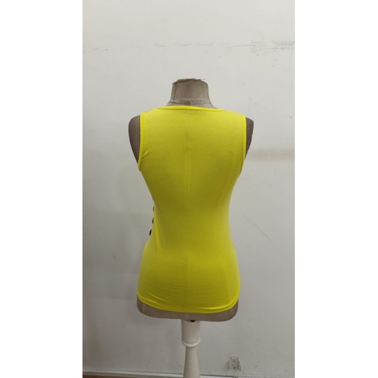 Kadın Askılı Kruvaze Yakalı Yandan Düğmeli Viskon Bluz , 30725