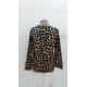 Kadın Uzun Kollu önden Fermuarlı Leopar Desenli Modal Bluz , 30723 Kadın Uzun Kollu önden Fermuarlı Leopar Desenli Modal Bluz , 30723