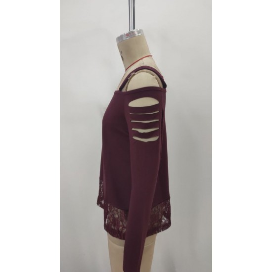 Kadın Uzun Lazer Kesik Detaylı Askılı Viskon Iki Iplik Bluz , 30741