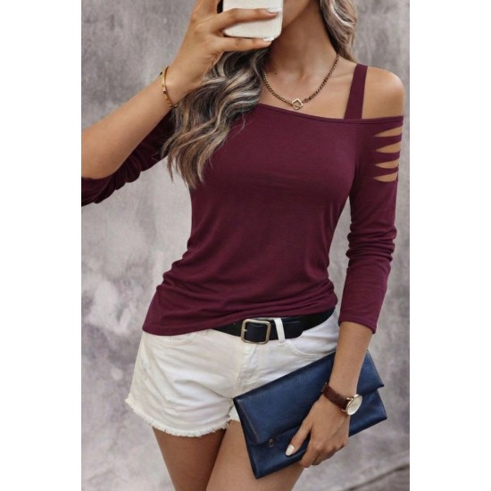 Kadın Uzun Lazer Kesik Detaylı Askılı Viskon Iki Iplik Bluz , 30741