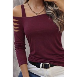 Kadın Uzun Lazer Kesik Detaylı Askılı Viskon Iki Iplik Bluz , 30741