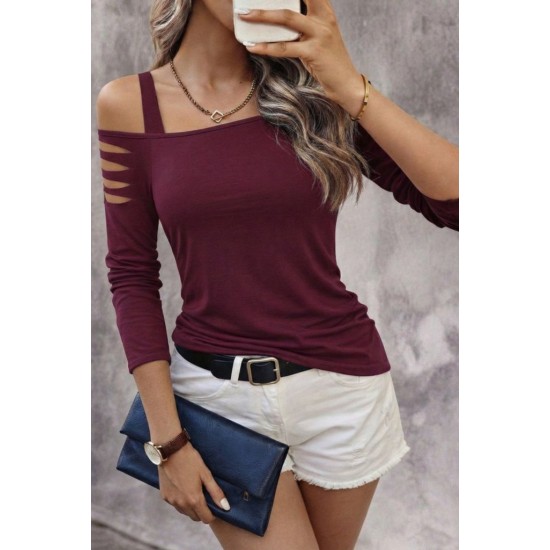 Kadın Uzun Lazer Kesik Detaylı Askılı Viskon Iki Iplik Bluz , 30741